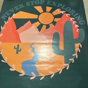 Colorful Desert Themed Poster